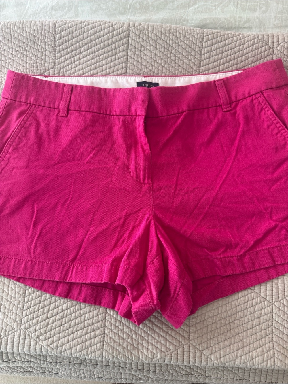J. Crew Pink Tailored Chino Shorts